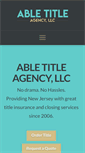 Mobile Screenshot of able-title.com